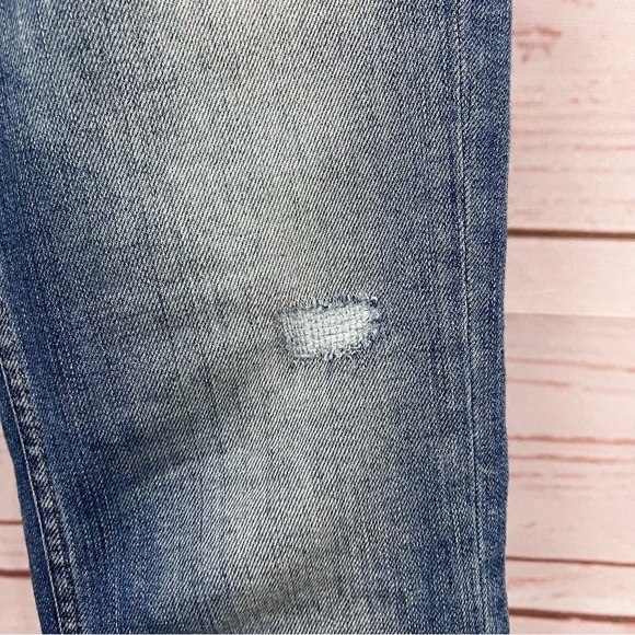 Closed Made In Italy Starlet Raw Released Hem Distressed Faded Crop Jeans - Picture 9 of 16